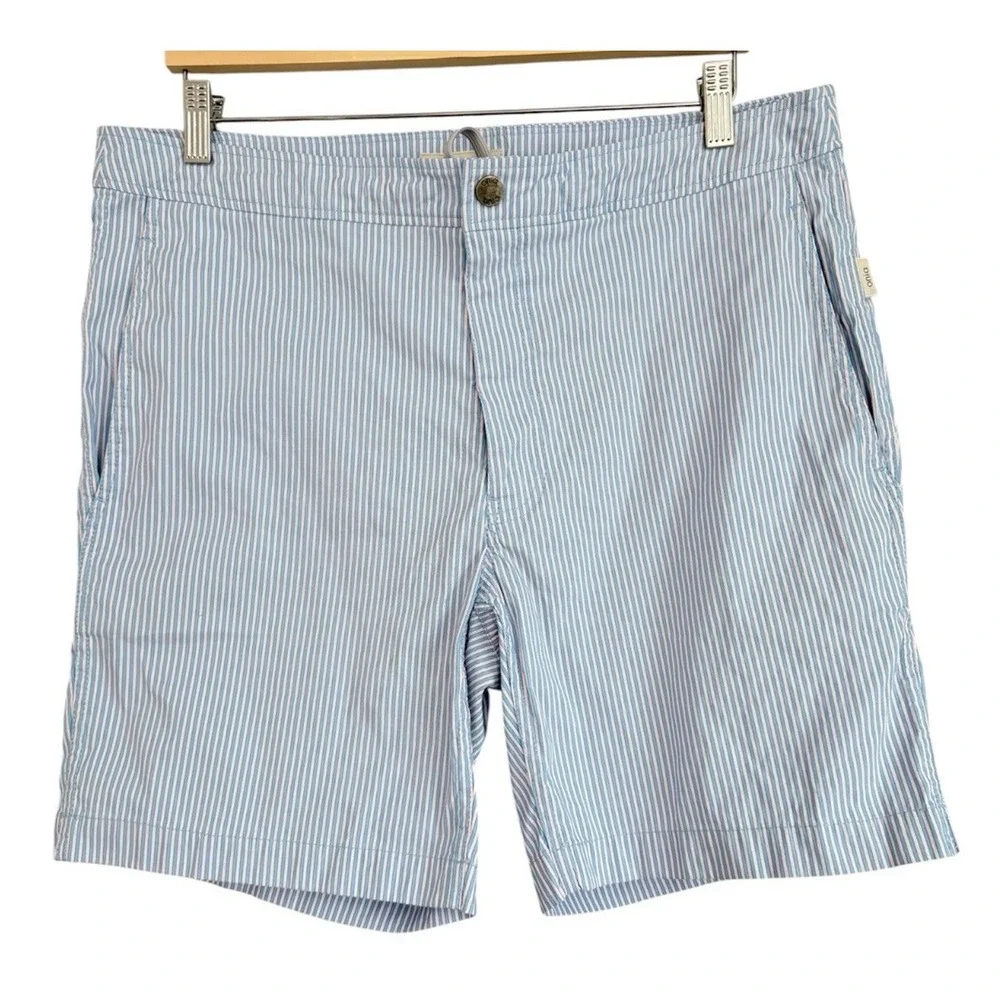Onia Calder Striped Swim Shorts Chino Hybrid Preppy Coastal Resortwear Men's 36